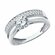 Кольцо Diamant, серебро, 925 проба, родирование, фианит