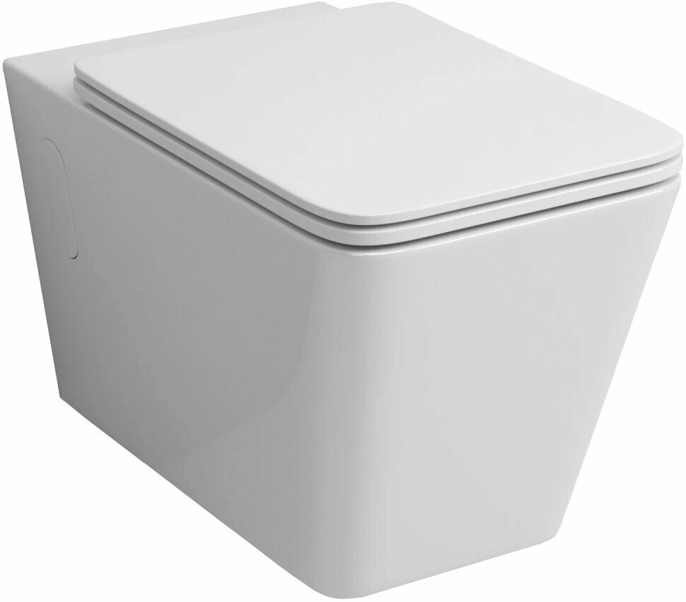 Унитаз подвесной Grossman GR-4414S безободковый с сиденьем микролифт белый