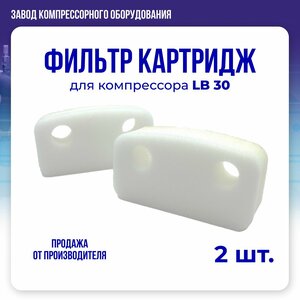 Фильтр (картридж) для воздушного компрессора LB30 (комплект 2 шт.)