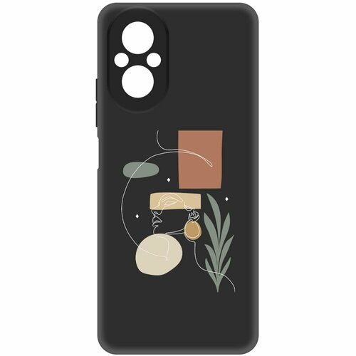 Чехол-накладка Krutoff Soft Case Элегантность для Realme C67 черный