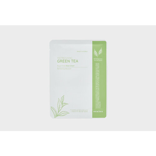 Маска на тканевой основе с зеленым чаем Clara's Choice, Green Tea Mask Sheet el skin тканевая маска antioxidant mask green tea антиоксидантная зеленый чай 15 г 15 мл