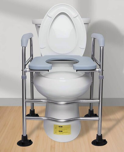 Изображение товара Опорный поручень безопасности для унитаза с сиденьем
