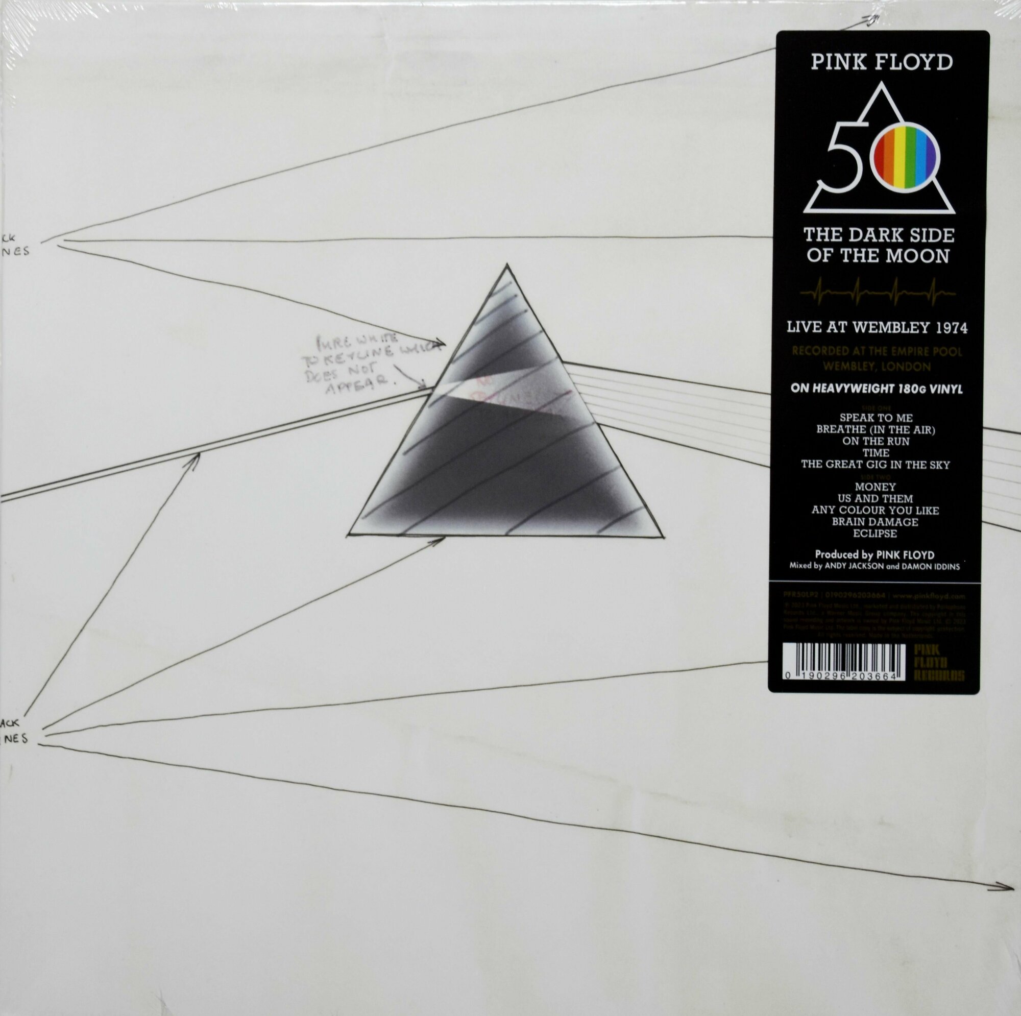 Виниловая Пластинка Pink Floyd, The Dark Side Of The Moon (Live At Wembley 1974) (0190296203664) Warner Music - фото №14