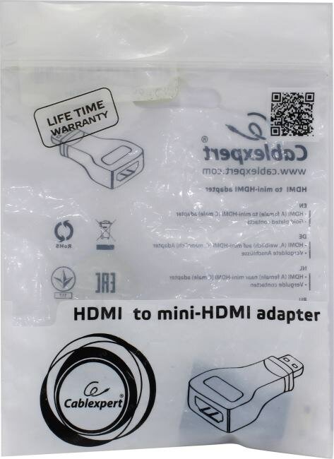 Переходник/адаптер Cablexpert HDMI - mini HDMI (A-HDMI-FC), 0.04 м, черный Gembird - фото №16