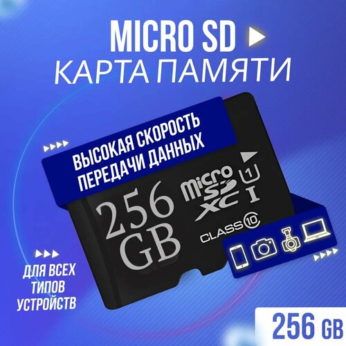 Карта памяти Micro SD 256 Гб