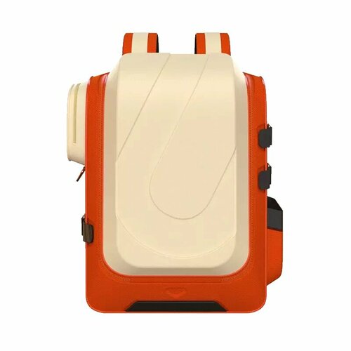 фото Школьный рюкзак xiaomi ubot decompression spine protection schoolbag 20-35l beige/orange (ubot-006)