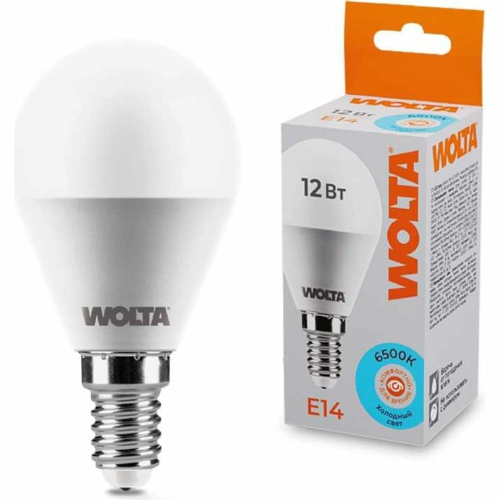 Светодиодная лампа Wolta 25W45GL12E14