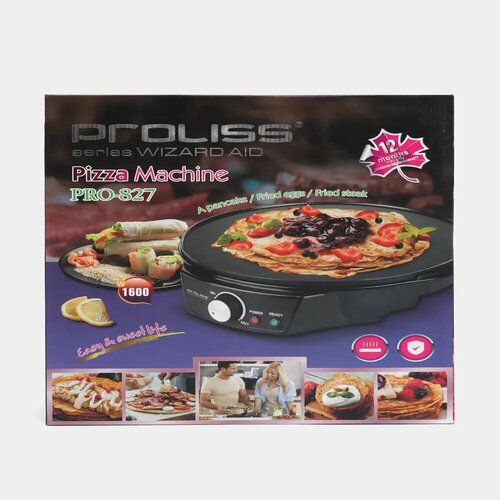 Блинница-пиццемейкер Proliss PRO-827 черный цвет 269000₽