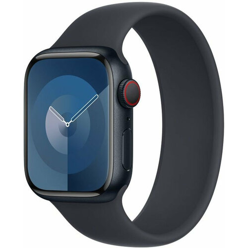 Смарт-часы Apple Watch Series 9 A2978 41мм OLED корп темная ночь Solo Loop рем темная ночь разм брасл130-200мм MR9L3LLAMT9L3AMA 6217800₽