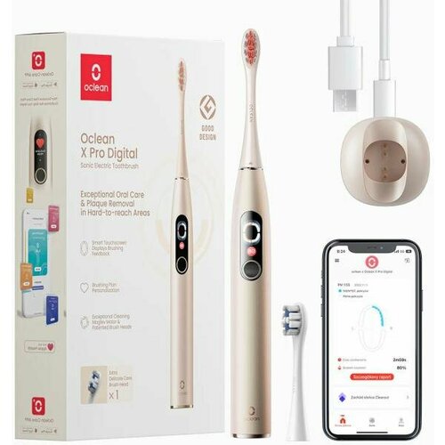 Зубная щетка электрическая Oclean X Pro Digital Y2076 золотистый 827200₽