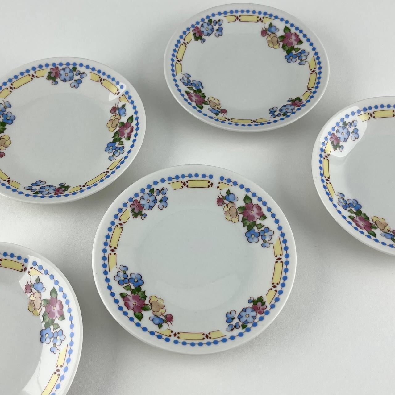 Винтажные розетки "Искренность". Фарфор Кольдиц. ГДР, 1960-е.