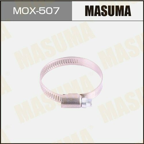 masuma mox 502 хомут червячный 12 18mm h 9mm нержавеющая сталь уп 10 цена за 1 шт MASUMA MOX-507 Хомут червячный, 32-50mm / H-9mm (нержавеющая сталь) 10шт