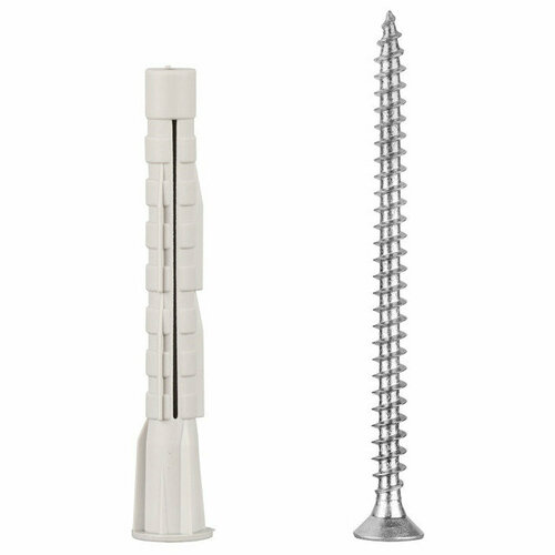 Дюбель универсальный нейлоновый pdu n 6х50мм с шурупом 4х60мм 75шт 1597₽