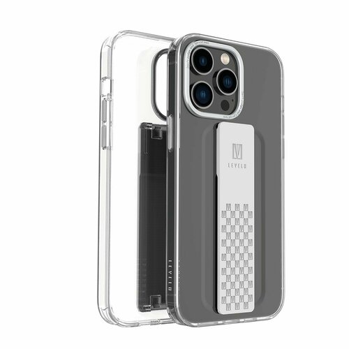 Чехол для iPhone 14 Pro Max 6.7 Levelo Graphia IMD Clear Case With Extra Grip