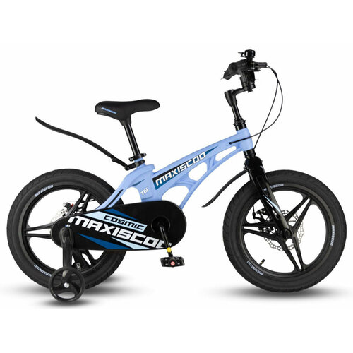 фото Детский велосипед maxiscoo cosmic deluxe 16" (2024) 16 голубой (100-115 см)