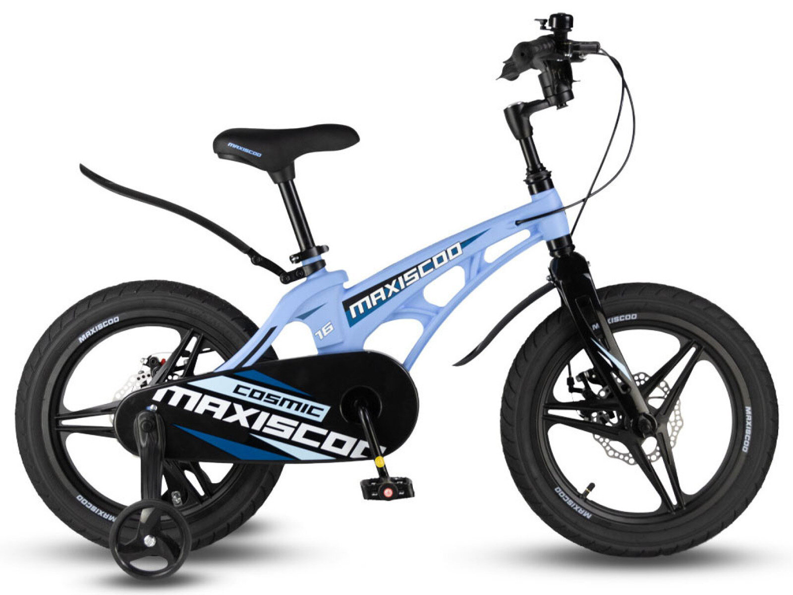 Детский велосипед Maxiscoo Cosmic Deluxe 16" (2024) 16 Голубой (100-115 см)