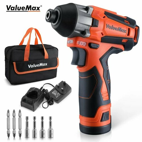 Шуруповерт аккумуляторный ValueMax 12 В 14 дюйма шестигранная электрическая ударная отвертка 720000₽