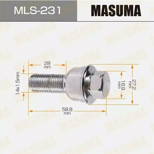 Болт колесный Masuma RENAULT MEGAN II 7195₽