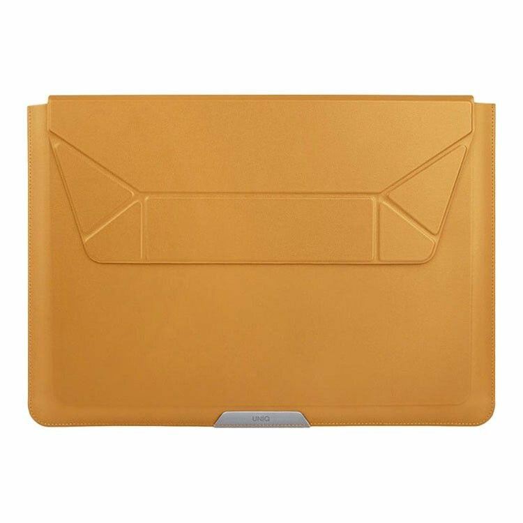 Чехол-подставка Uniq OSLO Laptop Sleeve с подставкой для ноутбуков 14' цвет горчица (MUSTARD)