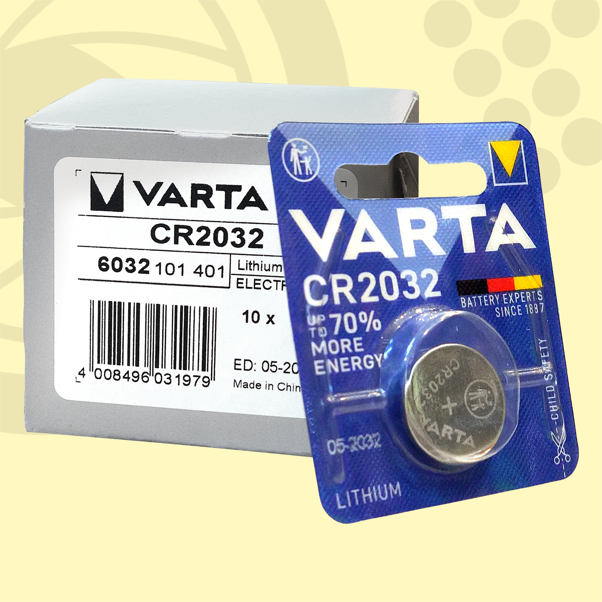 Varta 2032 | 3 вольта Литиевые батарейки - 10шт.
