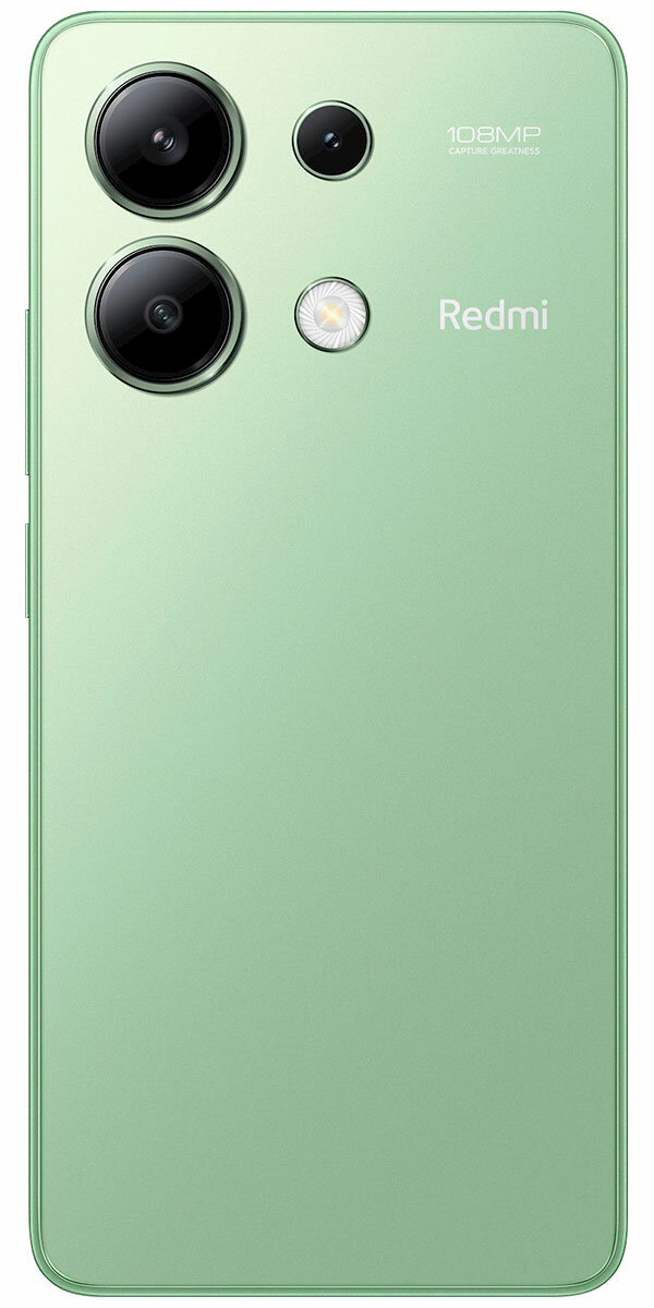 Смартфон REDMI Note 13 8GB+256GB, экран 6.67, MIUI 13, камера 108 Мп, Green — фото 1