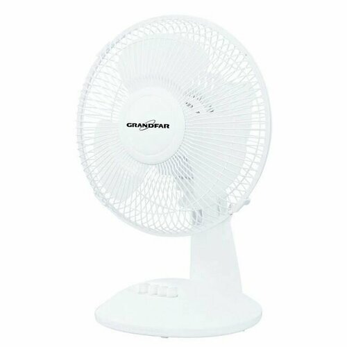 Вентилятор настольный GF ВС-12Т диаметр 30 см 3 скорости 100 Вт белый 215000₽