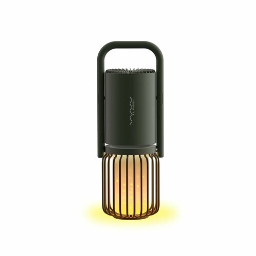 фото Беспроводная колонка с доп акб 8000 mah и встроенным фонарем + лампой vyvylabs vox1-02, зеленый