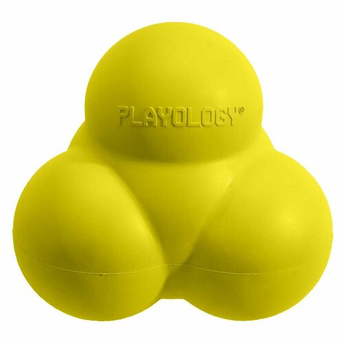 Игрушка для собак Playology Squeaky bounce Ball L, желтый