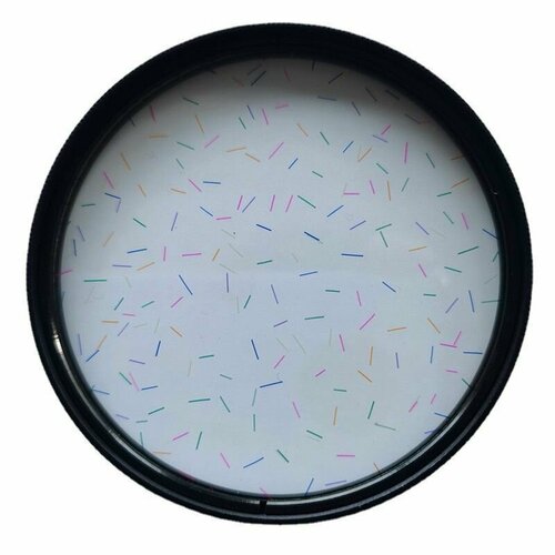 Художественный фильтр для объектива 77 мм (красочный калейдоскоп из цветных палочек)