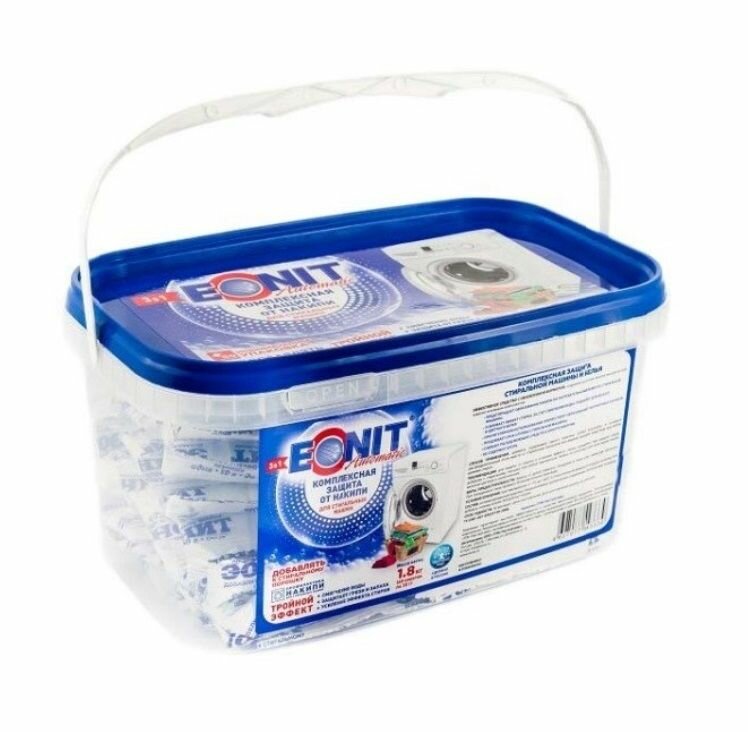 Средство для защиты от накипи в стиральных машинах EONIT Automatic, 1.8 кг, дозированное - фотография № 5