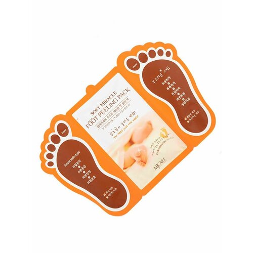 Отшелушивающая маска для ног 2 * 15 мл, FOOT PEELING PACK, Mijin