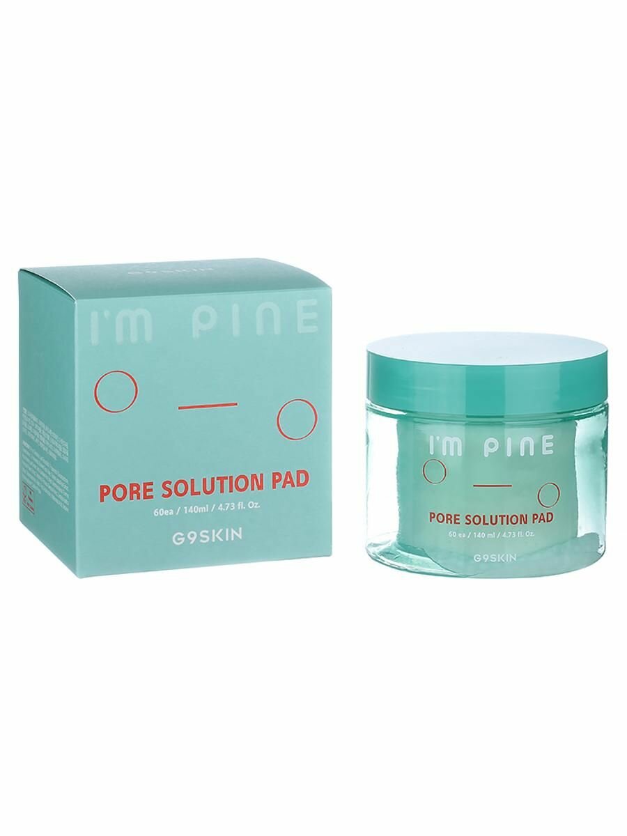 Очищающие пады с экстрактом сосны G9Skin I'm Pine Pore Solution Pad 60 шт.