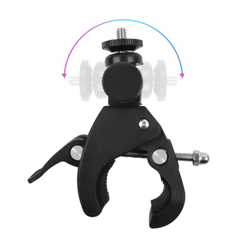 фото Зажим пластиковый с шаровой головой 1/4 дюйма Fotokvant RCL-S9