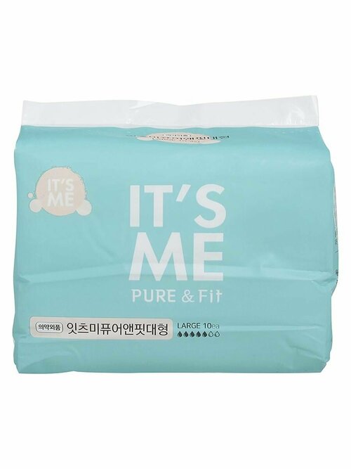 Прокладки женские гигиенические с крылышками, 4 капли, Pure & Fit pads large, Its Me