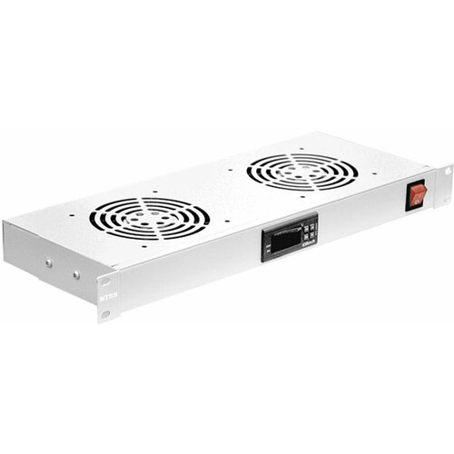 Модуль вентиляторный NTSS NTSS-FAN219T 2 вент с термостатом с контроллером серый упак1шт 11240₽