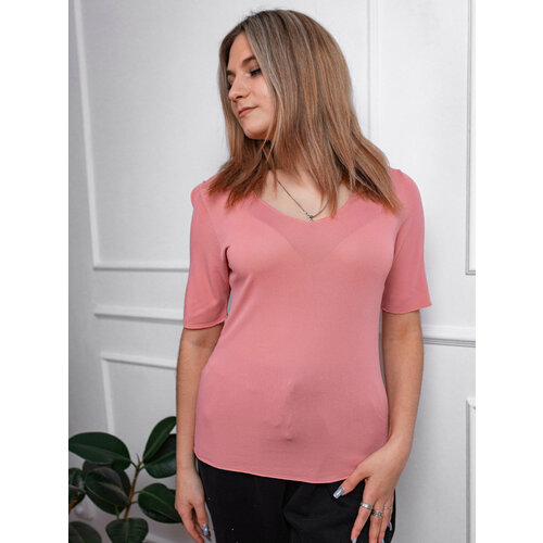фото Футболка размер единый, розовый amg style
