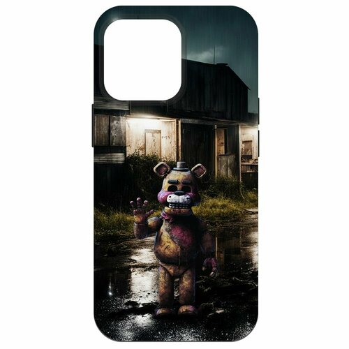 Чехол-накладка Krutoff Soft Case фнаф (FNAF) - Фредди под дождем для iPhone 14 Pro Max черный чехол накладка krutoff soft case фнаф fnaf фредди под дождем для iphone 15 pro max черный