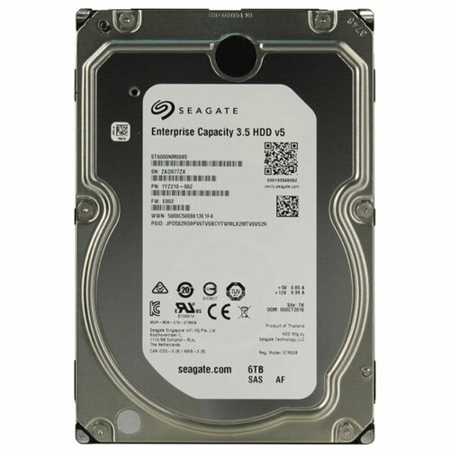 Внутренний жесткий диск 35 6Tb Seagate ST6000NM0095 256Mb 7200rpm SAS Exos 7E8 1917000₽