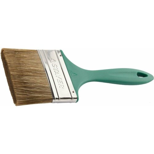 Малярная кисть STAYER LASUR-EURO 100 мм 4 смешанная щетина пластмассовая ручка для высокотекучих ЛКМ плоская кисть 01081-100 394₽