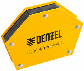 Фиксатор магнитный для сварочных работ усилие 75 LB Denzel 30х45х60х75х90х135 град. 97556