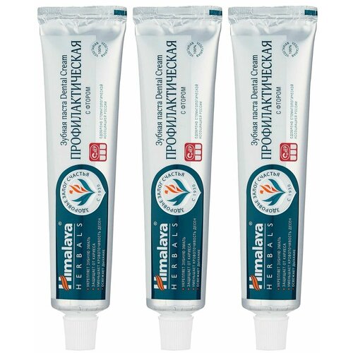 Himalaya Herbals Зубная паста Dental Cream, Профилактическая, 100 гр, 3 шт