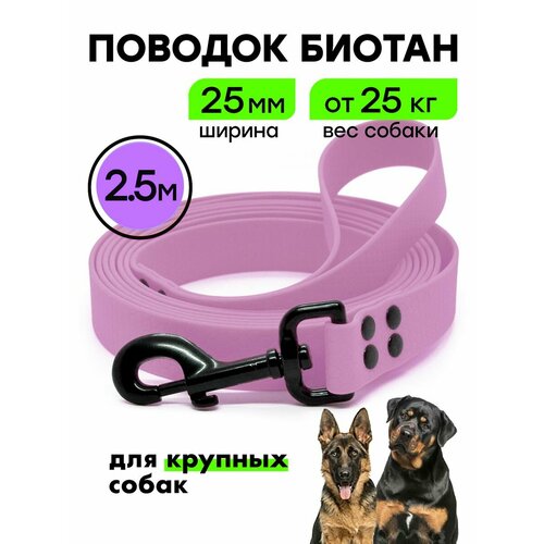 Поводок биотан 2,5 м / 25мм для крупных собак, 