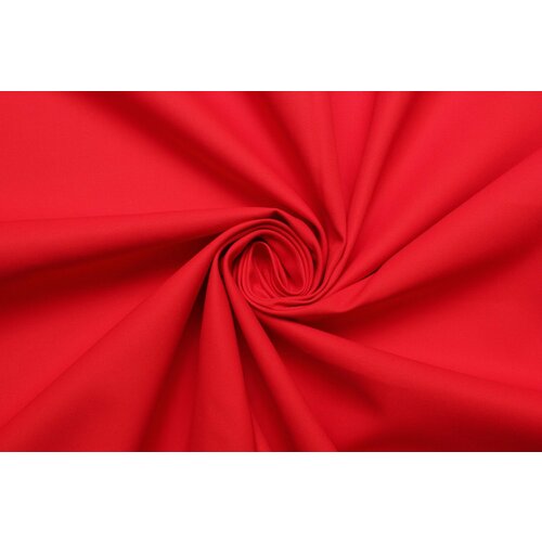 Ткань Джинс-костюмный ярко-красный, ш150см, 0,5 м