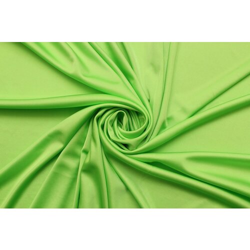 Ткань Джерси-стрейч под шёлк жёлто-зелёный лайм, ш135см, 0,5 м