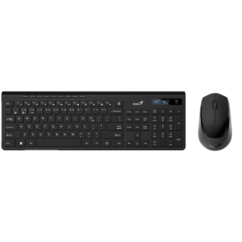 Комплект беспроводной Genius KM-8006S клавиатура KB-7200 и мышь NX-8006S Black silent 1976₽