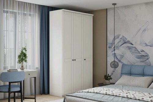 Изображение товара Шкаф распашной МебельЛэнд24 София РАХ - 1 МДФ Белый 120x60x260 для одежды трехдверный