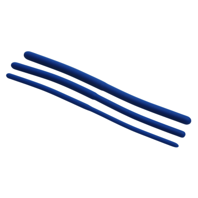 Masters Series Invasion Silicone Urethral Sound Trainer Set - набор силиконовых уретральных расширителей, 3 шт (синий)