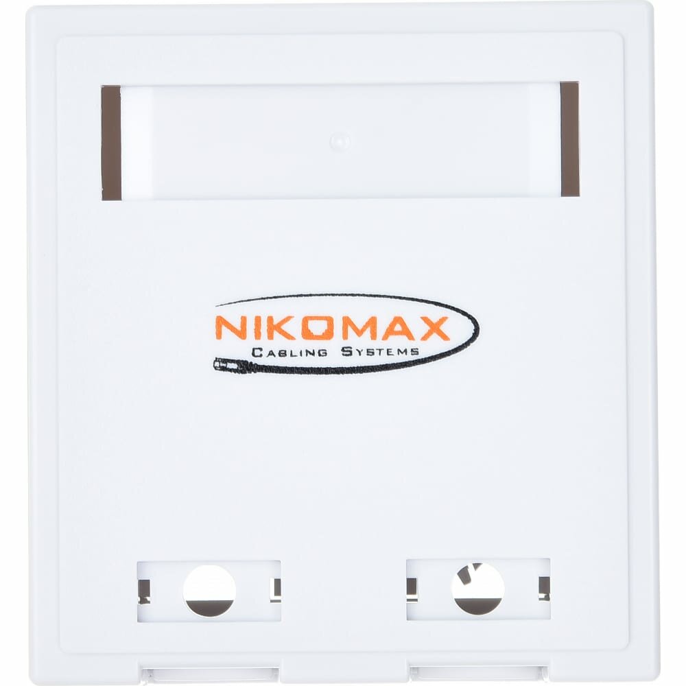 розетка сетевая NIKOMAX, cat.5e, RJ45/8P8C, FT-TOOL/110/KRONE, T568A/B, неэкран., со шторками, 2 порта - фото №4