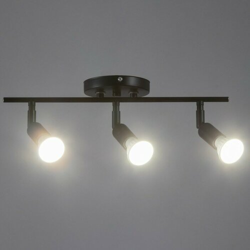 Спот Дарни 3xGU10 35Вт черный 36х12х12 см 1604₽