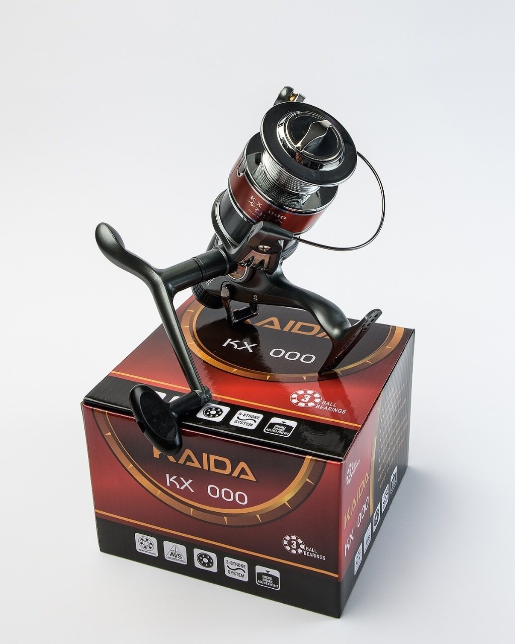 Катушка рыболовная Kaida KX-4000-3BB с байтранером